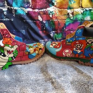 Custom Super Mario Bros Timberlands